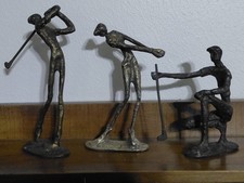 3 Vintage Bronze Brutalist