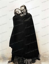 8x10 Print Bela Lugosi and Helen Chandler Dracula Universal 1931 #JFD