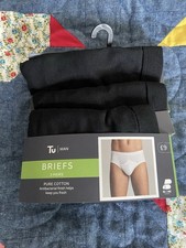 Tu Mens Black Briefs