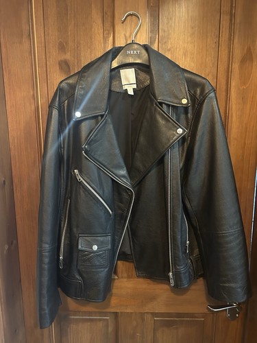 Premium leather jacket - h&m,