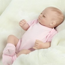Handmade Reborn Newborn Baby Dolls Full Body Vinyl Silicone Mini Girl Doll Gift