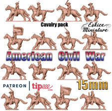 ACW Cavalry Set (3D PRINTED)