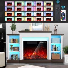 Electric Fireplace W/Timer 20