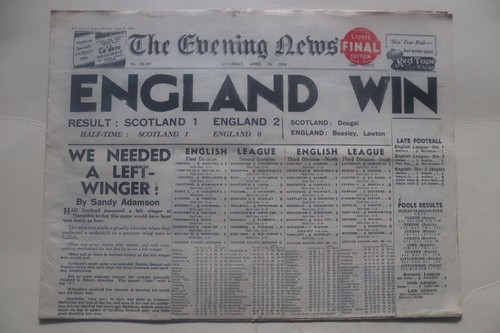Evening news newspaper 1939 - news,