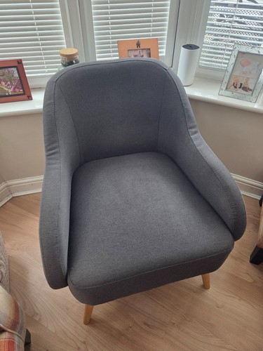 Habitat dark grey chair with - dark,
