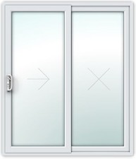Sliding patio door pane - 2-pane, /