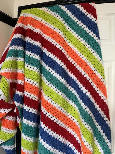 Blanket rainbow stripe - blanket,
