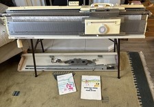 Brother KH260 Knitting Machine with KR260 Ribber, serviced with stand and Extras