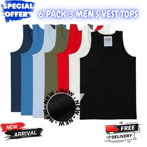 Pack men vest tops 100 - vest, 100%