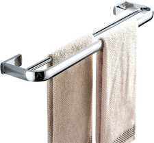 Flybath Towel Rail Bar Double Layer Brass Bathroom Stylish Towel Rack Holder