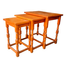 Vintage Solid Wood Nest of