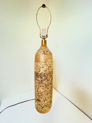 Cork teak vintage - teak, lamp