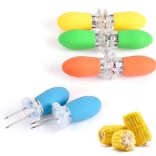 1/3/5/10 Pairs Corn Holders Stainless Steel Cob Forks Twin Prong Sweetcorn