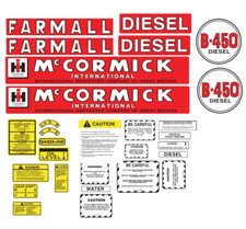 FARMALL McCORMICK INTERNATIONAL B450 TRACTOR DECAL SET