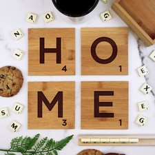 Set of 4 Scrabble Letter Tile