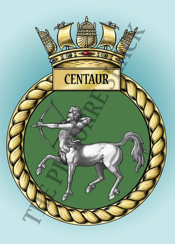 Hms centaur crest metal - centaur, a