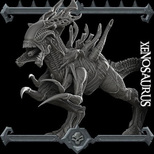 Xenosaurus dragon resin - xenosaurus,