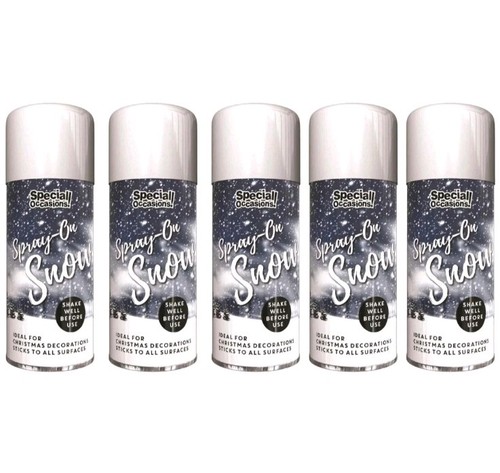 Christmas snow spray can - x5,