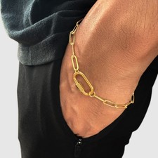 Oval Paperclip Bracelet Chain