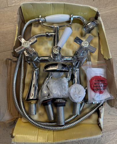 Traditional chrome bath shower - traditional,