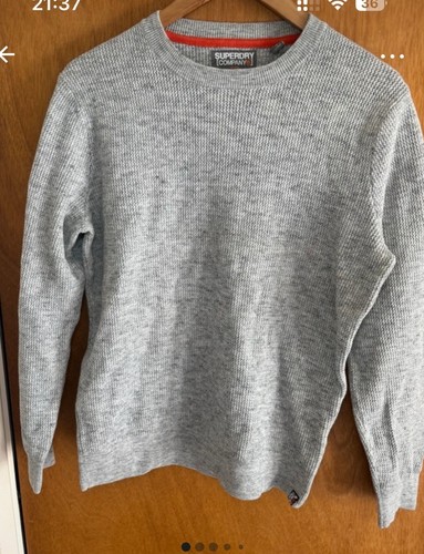 Superdry grey waffle knit - superdry,