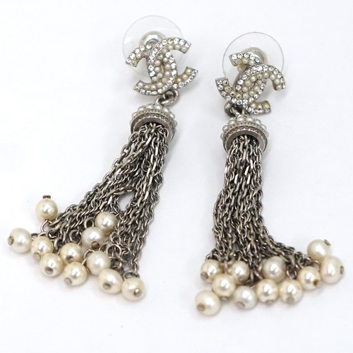 Chanel logos rhinestone - cc,