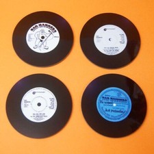 Record style drinks coasters