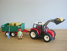 Playmobil  Farm 4496 Tractor With Hay Trailer