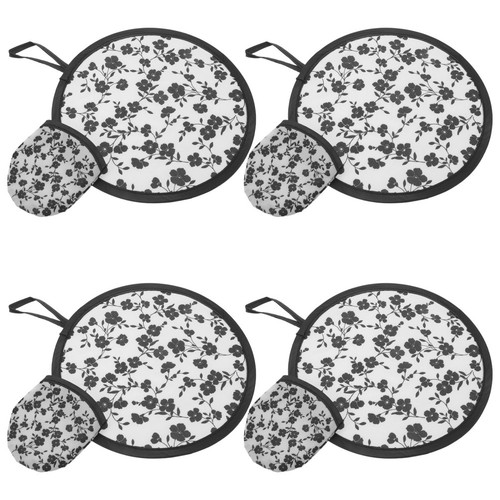 4pcs round hand fan foldable - round,