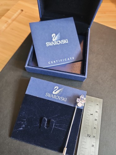 Swarovski crystal brooch - crystal,