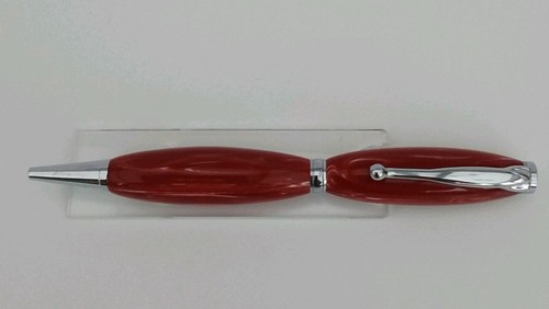 Hand turned acrylic twist pen - hand,
