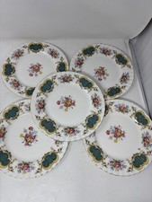 Set of 5 Vintage Royal Albert Berkeley Bone China 8" Plates 