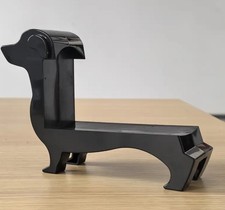 NEW  DACHSHUND shaped WINE BOTTLE HOLDER sausage dog black bottles