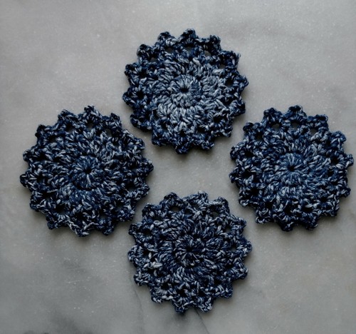 Crochet coasters handmade - coasters,