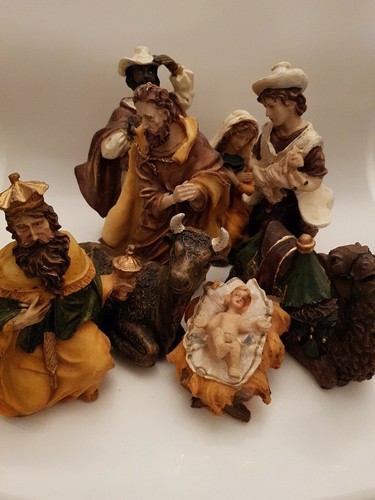 Vintage nativity figures light - nativity,