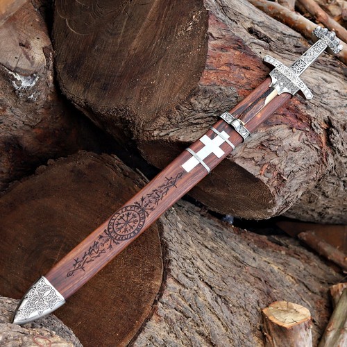 Handmade damascus viking sword - handmade,