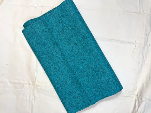 Teal blue wool - blue, piece