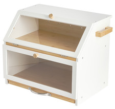 Bamboo Bread Bin Double Layer