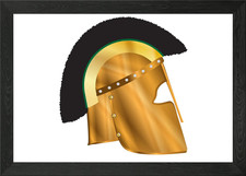 Roman Gladiator Helmet Framed