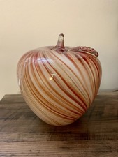 Murano Style Art Glass Apple