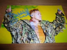 JOHN LYDON JOHNNY ROTTEN signed 12X8 photo SEX PISTOLS PUBLIC IMAGE LTD + COA