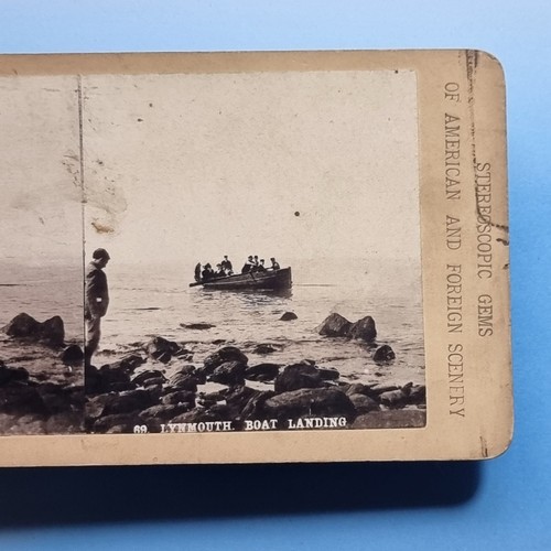 Lynmouth stereoview c1880 - lynmouth, 3d