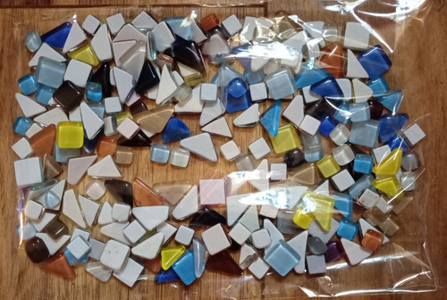 1kg mixed colour - triangles, and