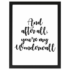 Wonderwall, Oasis, Lyrics