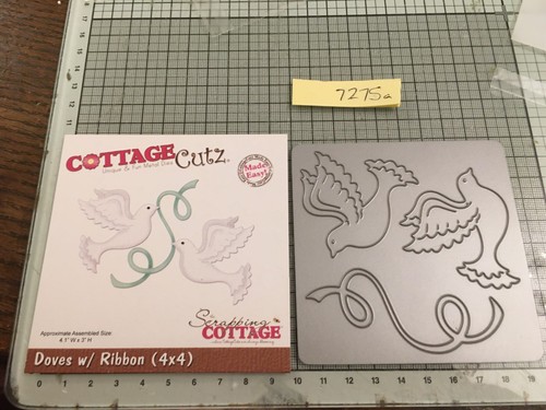 Cottage cutz dove with ribbon