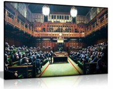 Monkey Parliament Canvas Wall