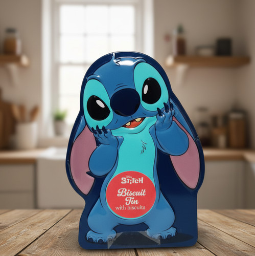 Disney stitch biscuit tin - stitch,
