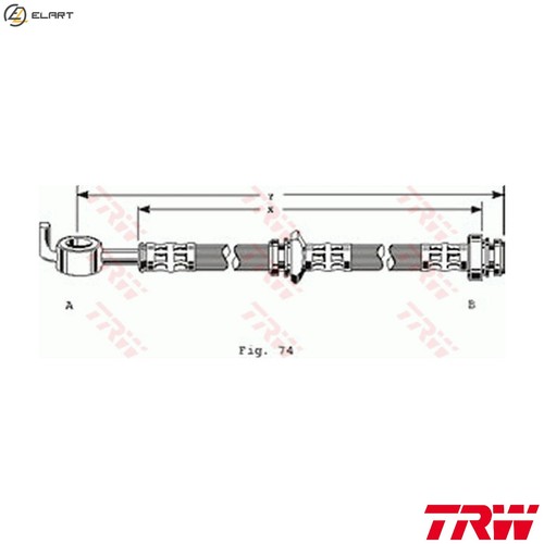 Brake hose phd163 for - brake, holden