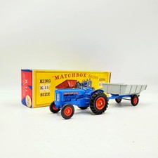 Matchbox Lesney King-Size K-11 Fordson Tractor and Farm Trailer Boxed Model