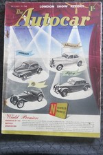 Autocar magazine October 29th